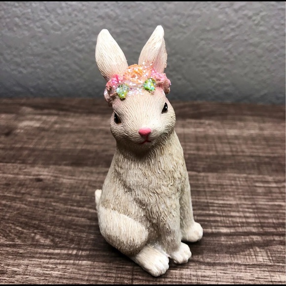 Princess BOHO Bunny Rabbit Spring Easter Decor - Picture 1 of 4